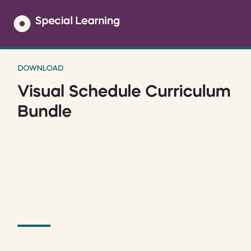 Visual Schedule Curriculum Bundle