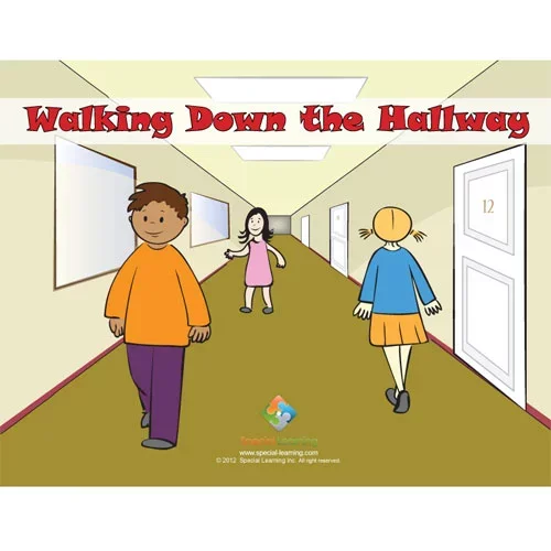 Walking Down the Hallway Social Story Curriculum