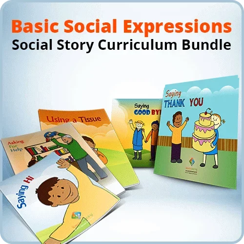 Basic Social Expressions Social Story Curriculum Bundle