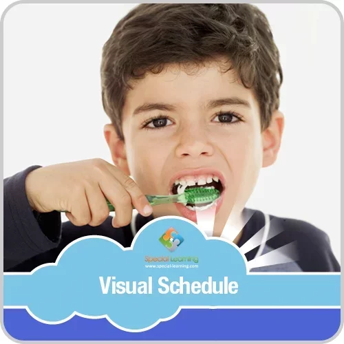 Brushing Teeth Boy Visual Schedule