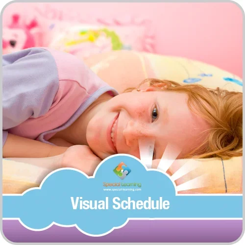 Getting Ready for Bed Girl Visual Schedule