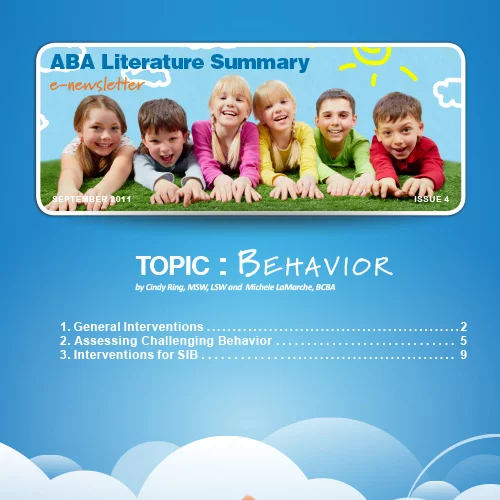 Behavior - ABA Literature Summary