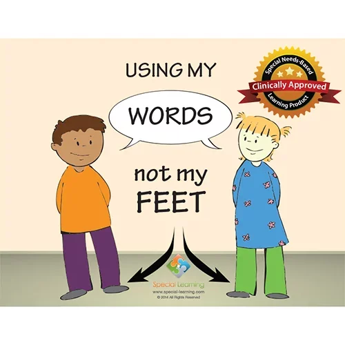 Using my Words not my Feet Social Story Curriculum