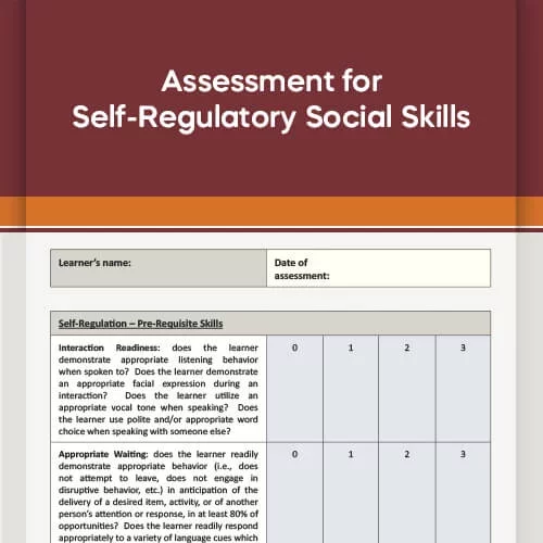 Assessment for Relationship Building Social Skills