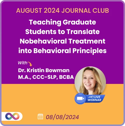 Teaching Graduate Students to Translate Non-behavioral Treatment into Behavioral Principles