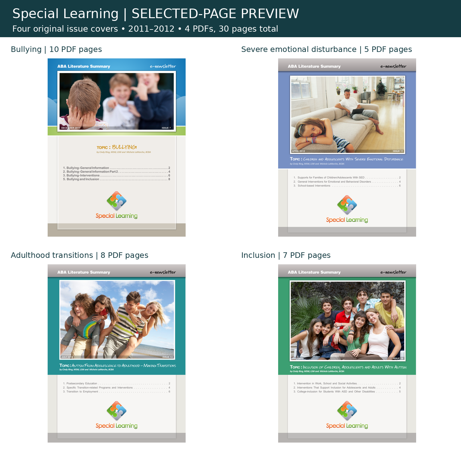 Printable: Adolescence and Transition Bundle